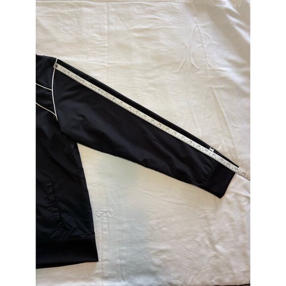 Champion Women’s Windbreaker Track Jacket Medium Black Zipper - Picture 6 of 6